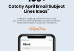April Subject Lines Samples