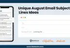 August Email Subject Lines
