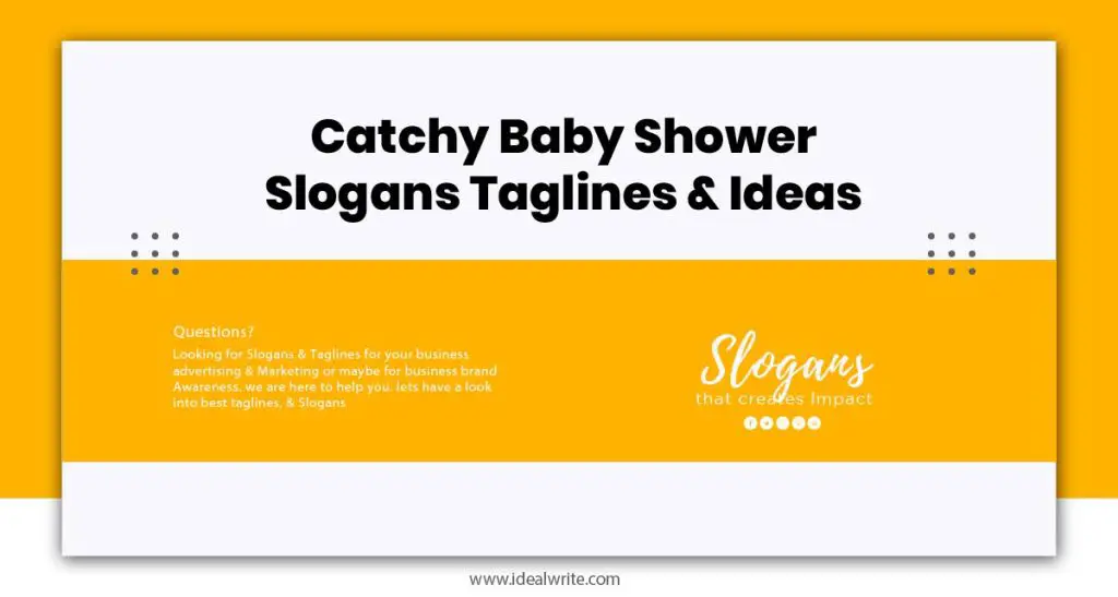 Baby Shower Slogans Examples