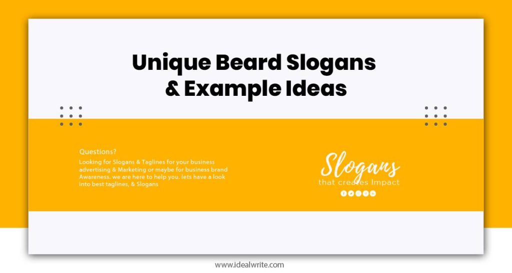 Beard Slogans ideas