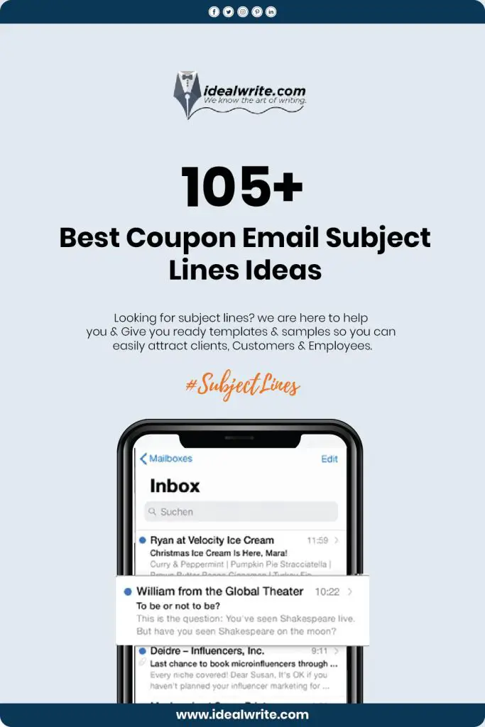 Benefits Of Coupon Email Subject Lines