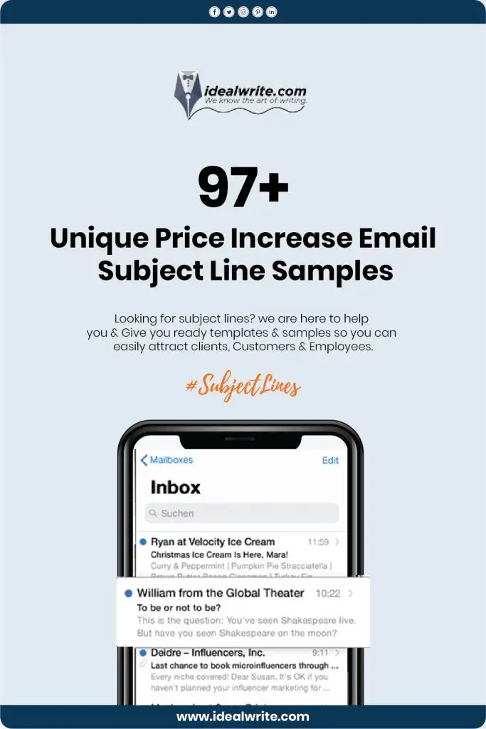 Benefits Of Price Increase Email Subject Line