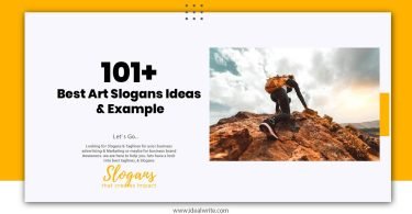 Best Art Slogans Ideas & Example