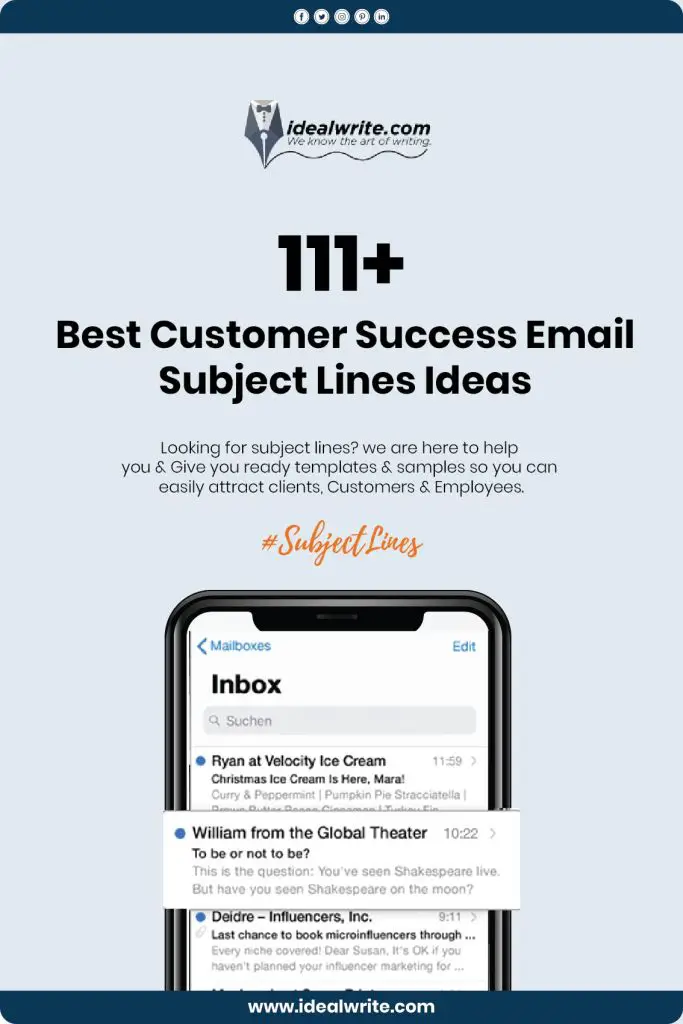 Best Customer Success Email Subject Lines