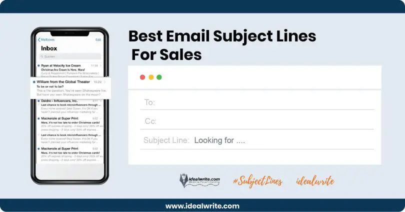 Best Email Subject Lines For Sales