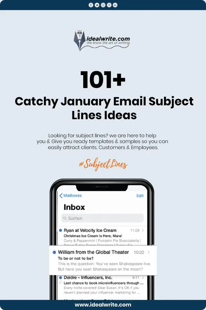 Best January Email Subject Lines