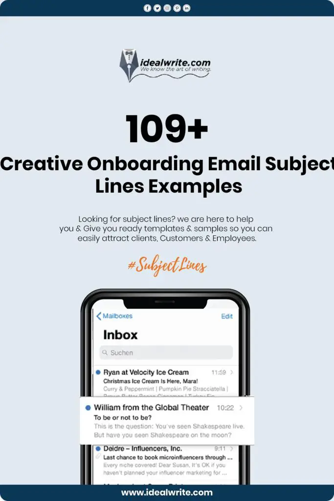 Best Onboarding Email Subject Lines