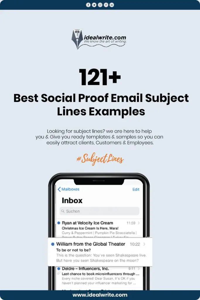 Best Social Proof Email Subject Lines