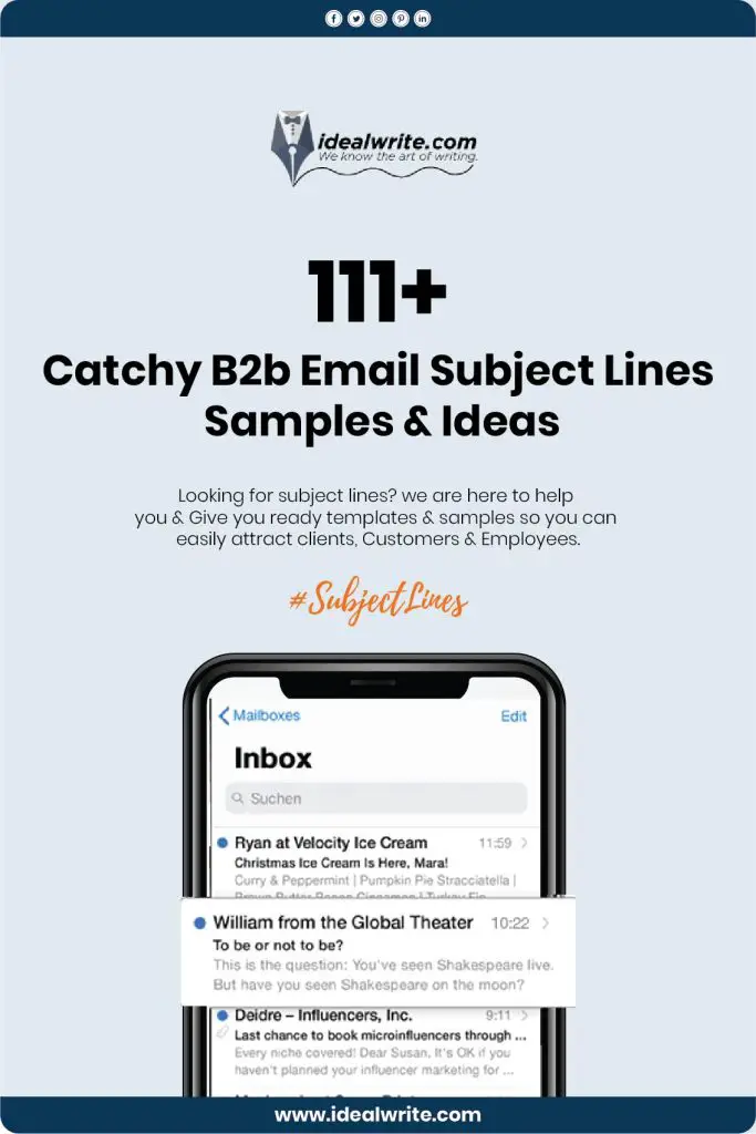 Best Subject Lines For B2b Email Marketing