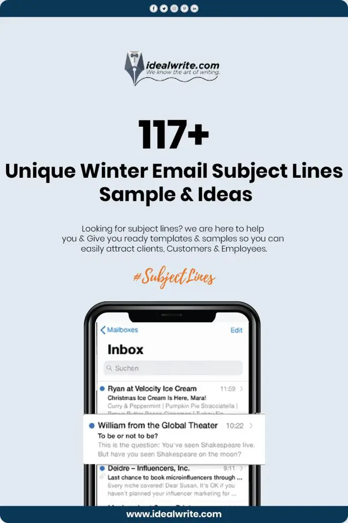 Best Winter Sale Email Subject Lines