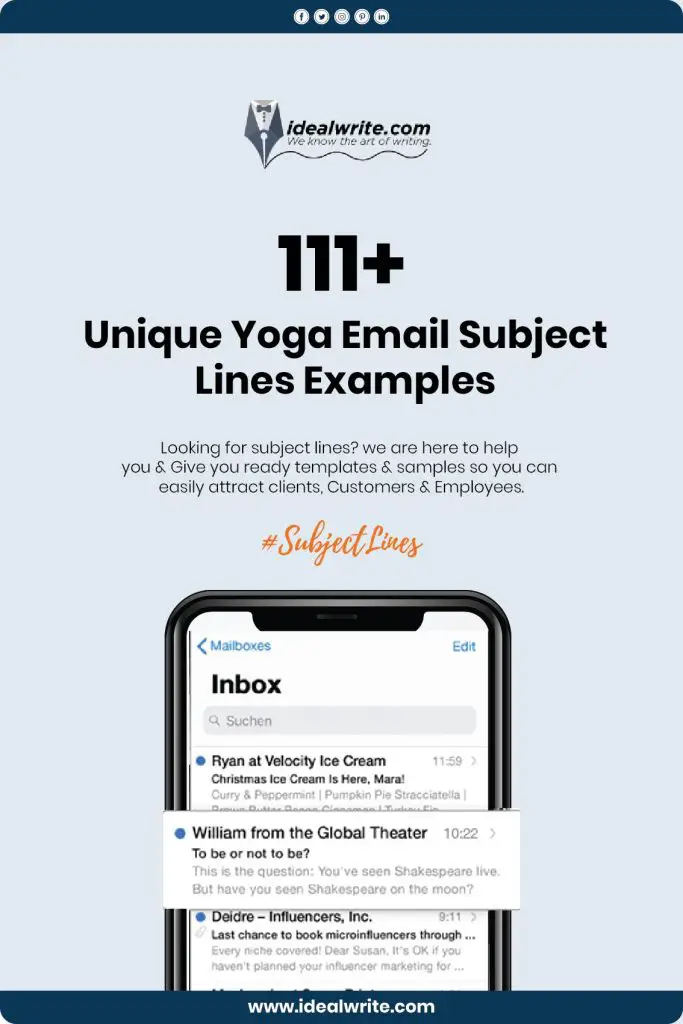 Best Yoga Email Subject Lines