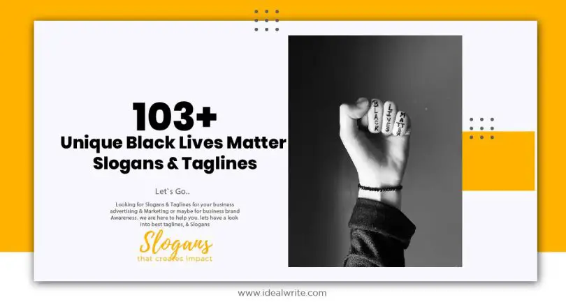 Black Lives Matter Slogans