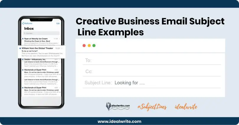 Business Email Subject Line Examples