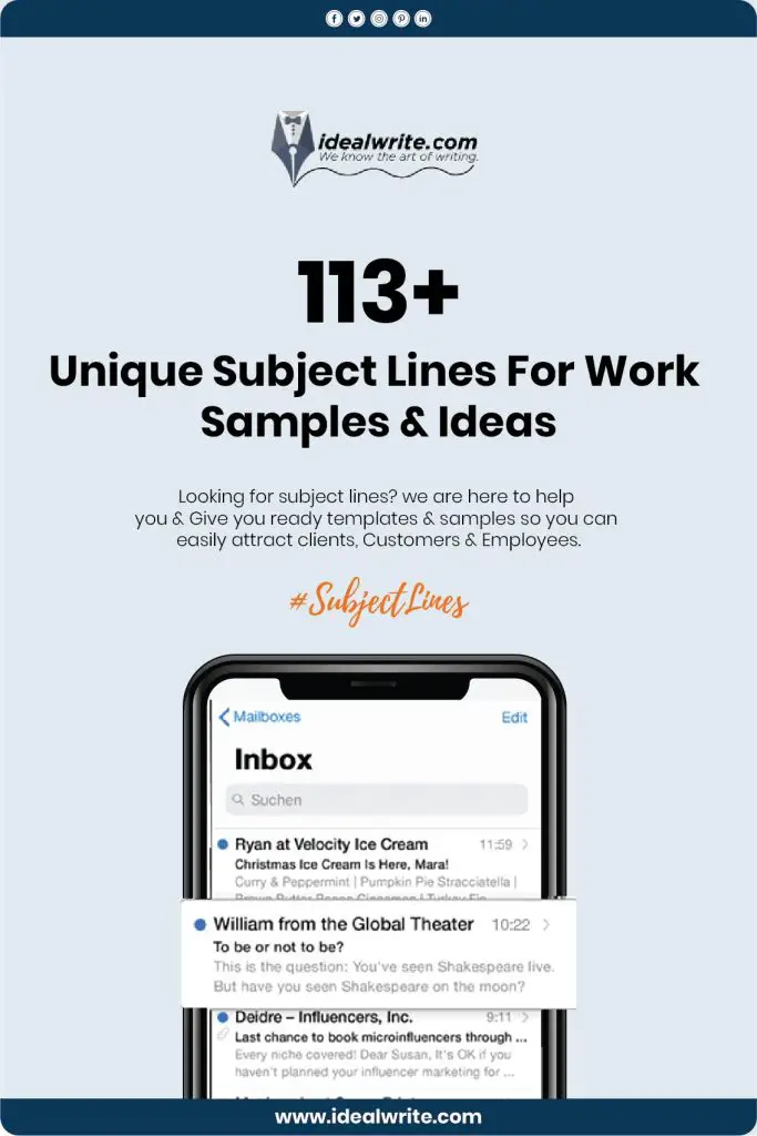Business Email Subject Lines That Work