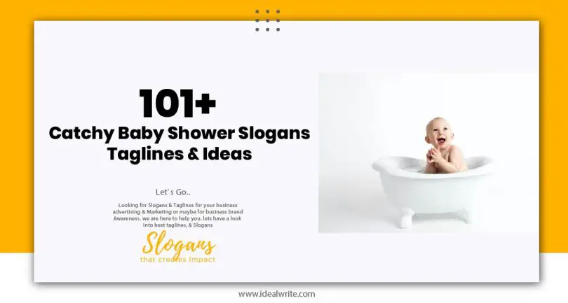 Catchy Baby Shower Slogans Taglines & Ideas