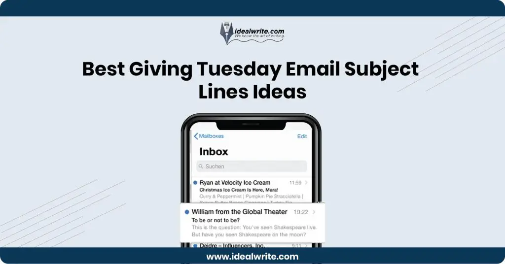 Catchy Giving Tuesday Subject Lines