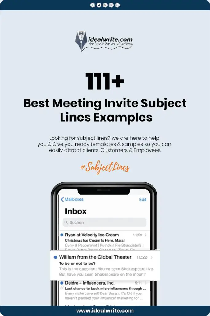 Coffee Meeting Invitation Email Subject Lines