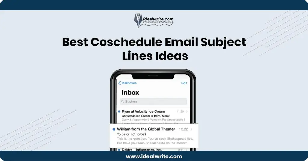 Coschedule Email Subject Lines Example