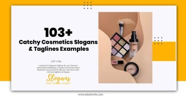 Cosmetics advertisement slogans