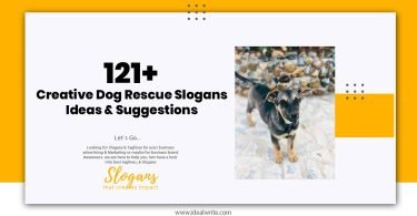 Creative Dog Rescue Slogans Ideas & Suggestions