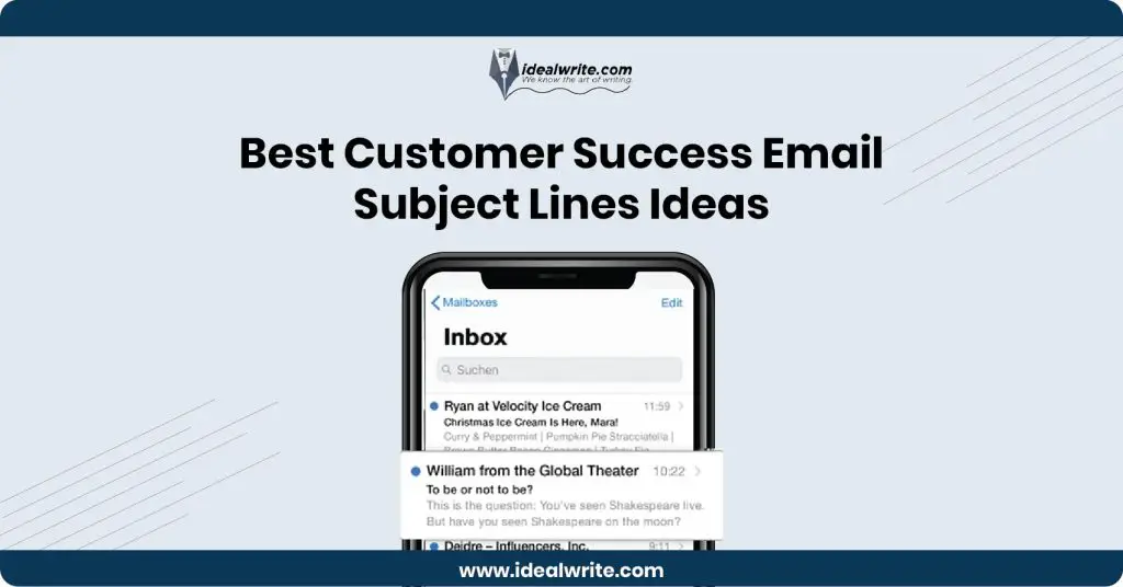 Customer Success Email Subject Lines Examples