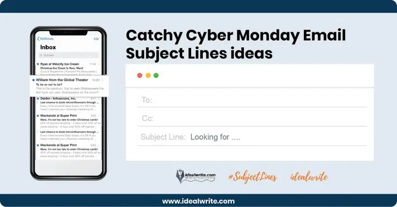 Cyber Monday Email Subject Lines
