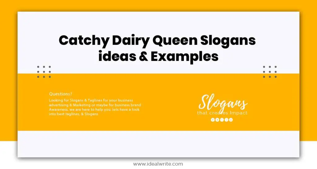 Dairy Queen Slogans Examples