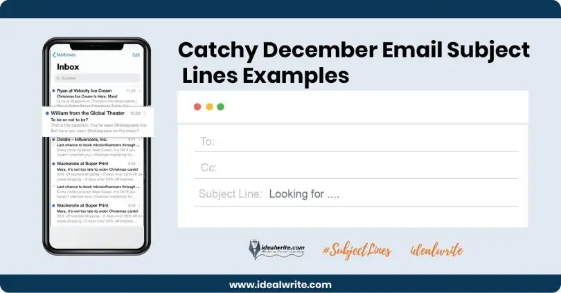 December Email Subject Lines