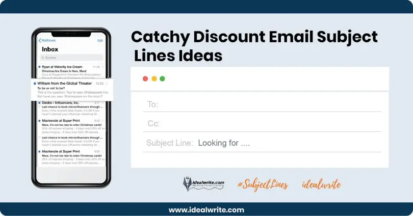 Discount Email Subject Lines