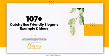 Eco Friendly Slogans