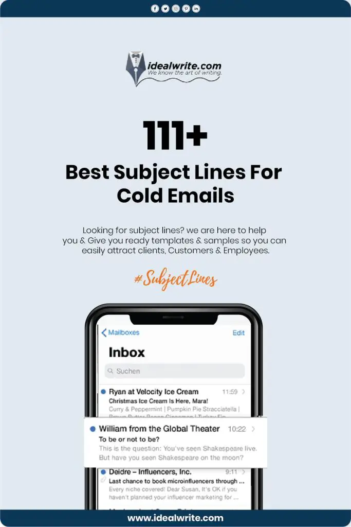 Effective Cold Email Subject Lines