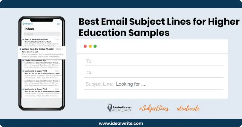 Email Subject Lines for Higher Education