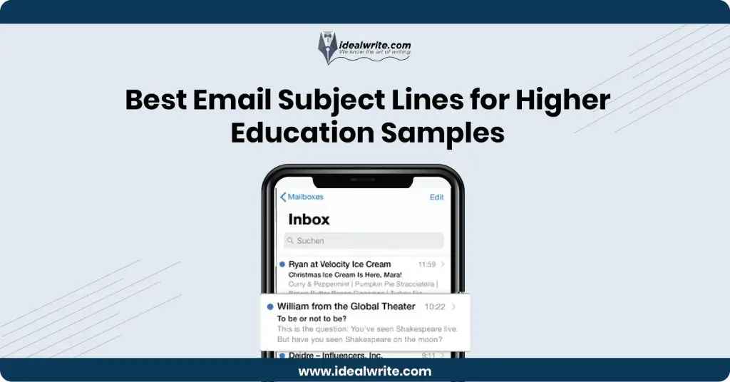 Email Subject Lines for Higher Education Examples