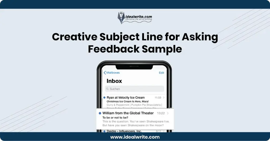 Email Subject for Asking Feedback