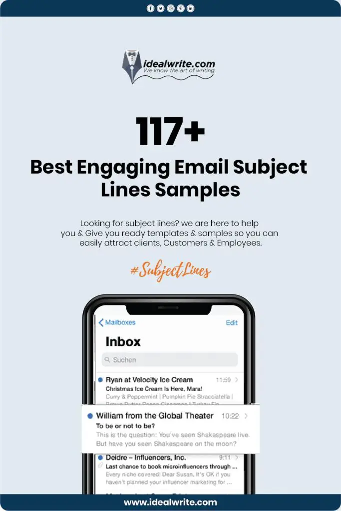 Engaging Subject Lines Examples