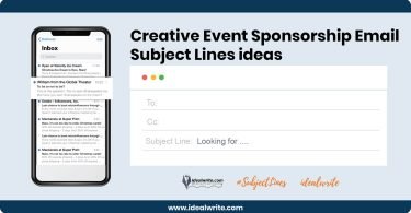 Event Sponsorship Email Subject Lines