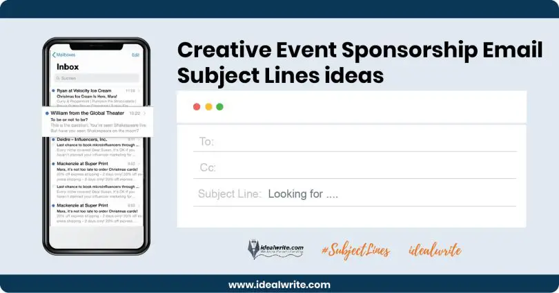 Event Sponsorship Email Subject Lines