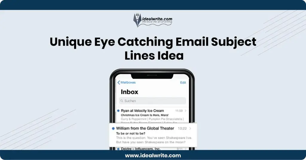 Eye Catching Email Subject Lines Examples
