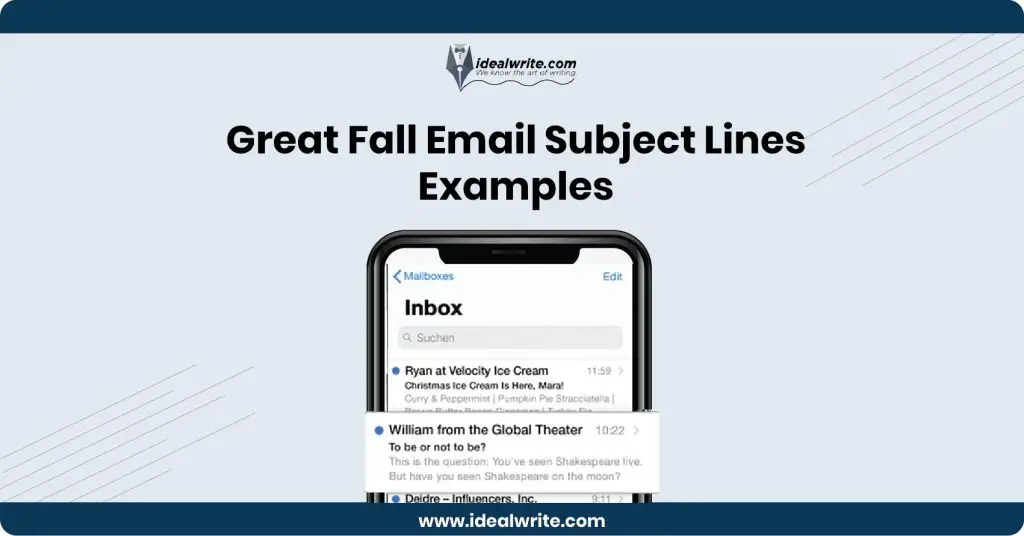 Fall Sale Email Subject Lines