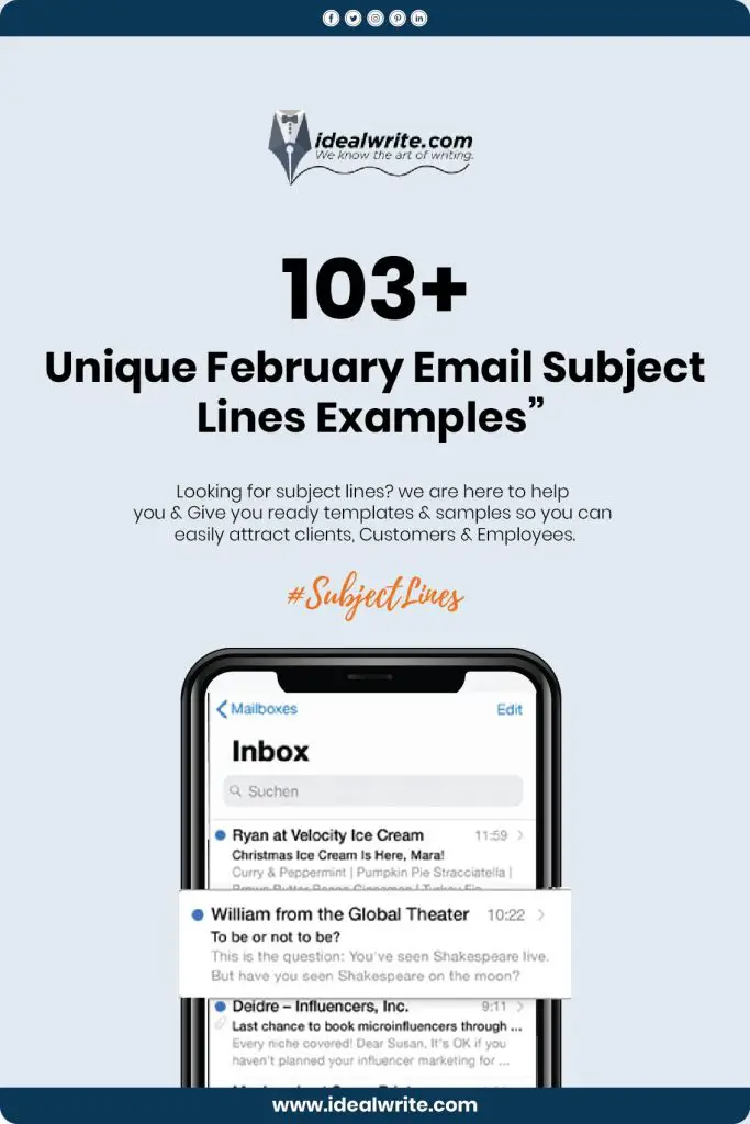 February Newsletter Subject Lines