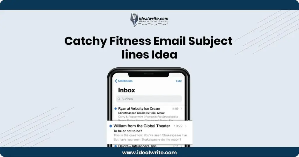 Fitness Email Subject lines Ideas