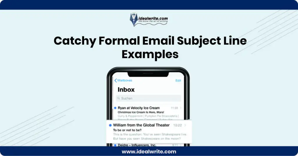Formal Email Subject Examples