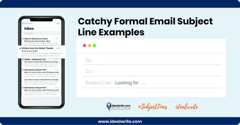 Formal Email Subject Line Examples