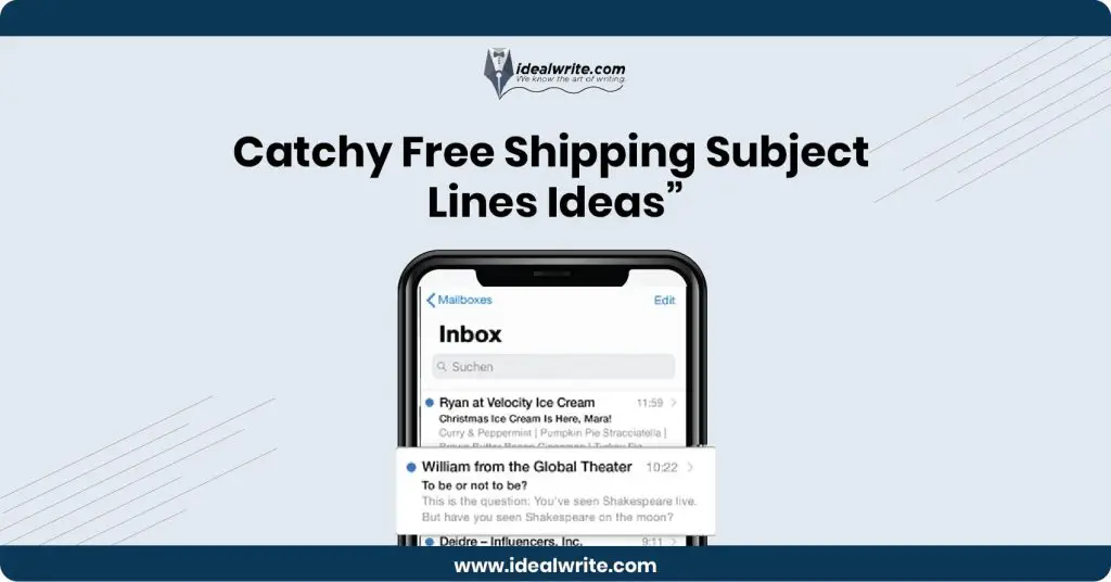 Free Shipping Email Subject Lines Examples