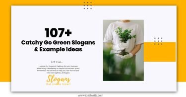 Go Green Slogans