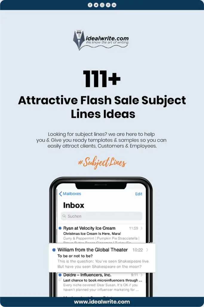 Great Email Subject Lines for Sales