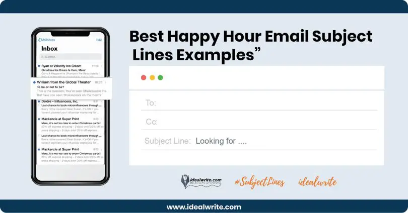 Happy Hour Email Subject Lines