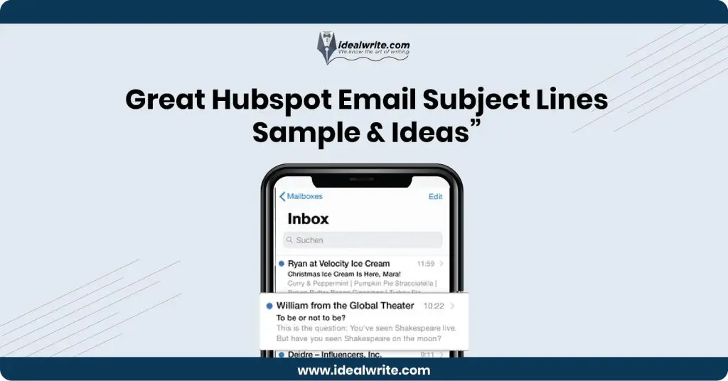 Hubspot Email Subject Lines Example
