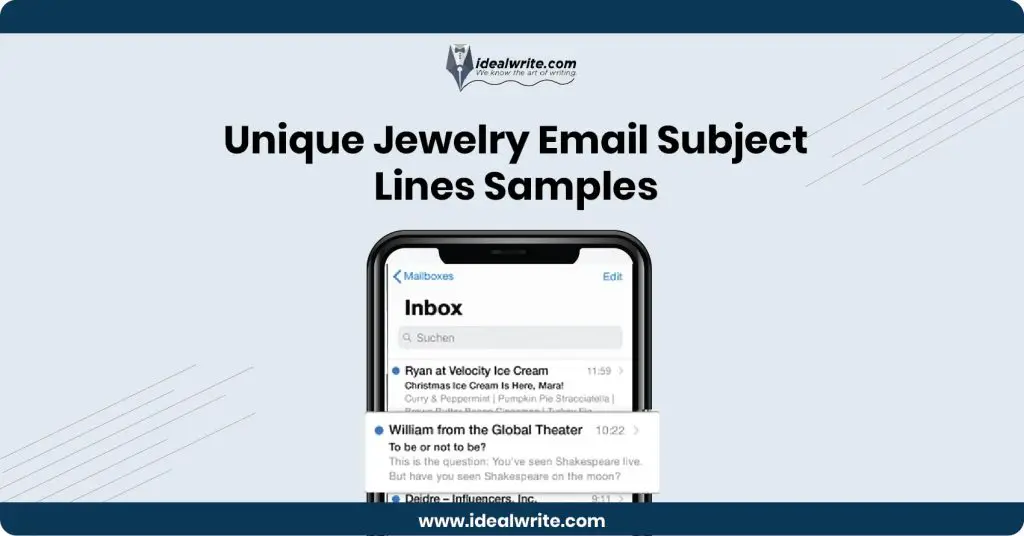 Jewelry Email Subject Lines Examples