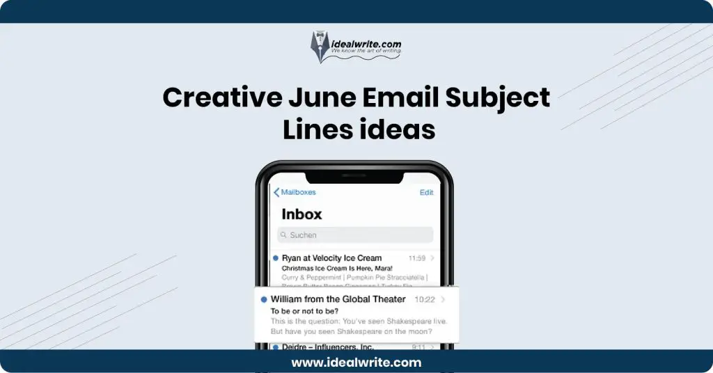 June Email Subject Lines Examples